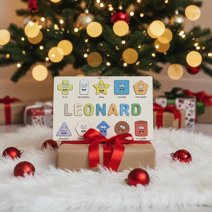 Personalized Name Puzzle for Toddlers 1-3 Customized Baby Girl Gift Custom Baby Boy Gift Wooden Name Puzzle for Kids Custom Baby Stuff Baby Nursery Room Decor - Set 2
