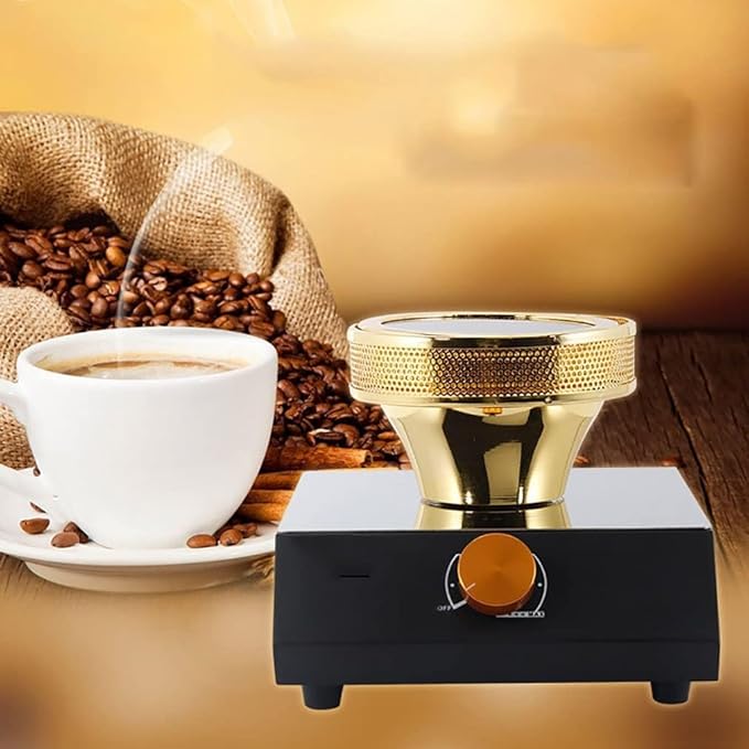 Portable Siphon Coffee Heating Burner 5 Speed Temperature Adjustment No Open Flame Heating Rotary Switches Adjustable Heat for Siphon Coffee Maker