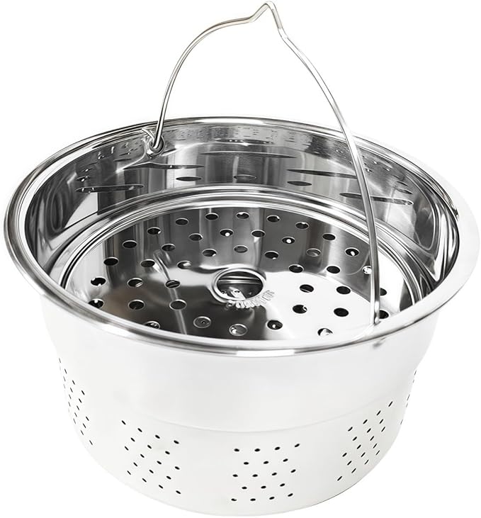 Compatible with Thermomix TM5/TM6 Professional-Grade Stainless Steel Steamer Baskets Fully Meet The Needs of Food Steaming and Boiling