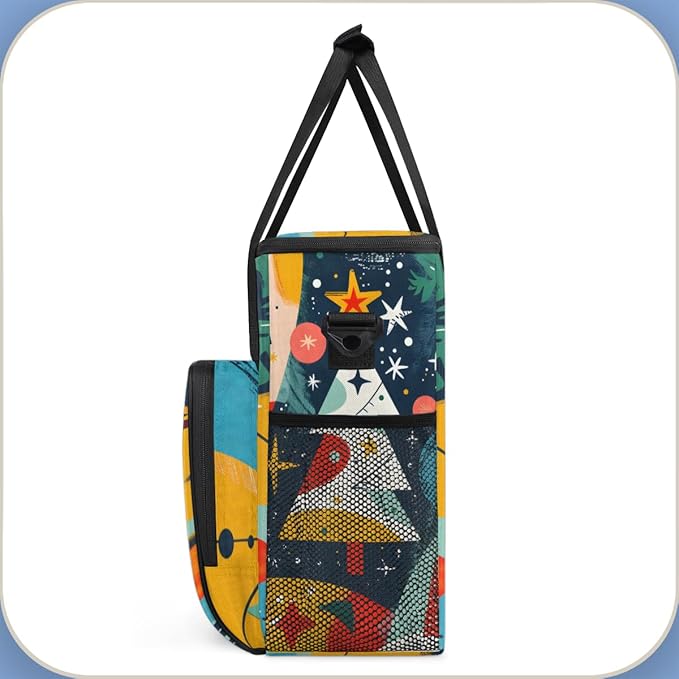 Abstract Tree Coffee Maker Carrying Bag Graffiti Tree Travel Storage Bag Compatible with K-Mini or K-Mini Plus Single Serve Coffee Brewer Carrying Case with Multiple Pockets &amp Shoulder Strap