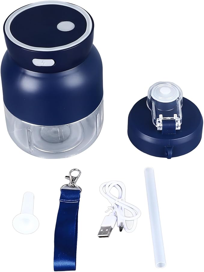 Portable Blender 800ml Large Capacity Rechargeable Multi Functional Juicer Cup Innovative Ice Crushing Function Easy to Use Personal Blender with Straw for Juicing Blending