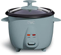COOK WITH COLOR 6 Cup Rice Cooker 300W - Effortless Cooking and Perfectly Cooks 3 Cups of Raw Rice for 6 Cups of Cooked Rice Slate Blue
