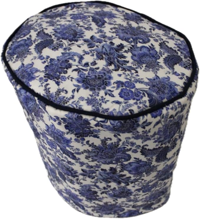 Cotton Cover Compatible with K Coffee Brewing System (Little K Blue Floral)