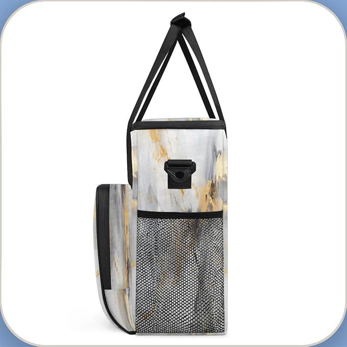 Patterns Classic Marble Coffee Maker Travel Bag for K-Mini or K-Mini Plus Single Serve Coffee Brewer Portable Storage Tote Case for Tarvel