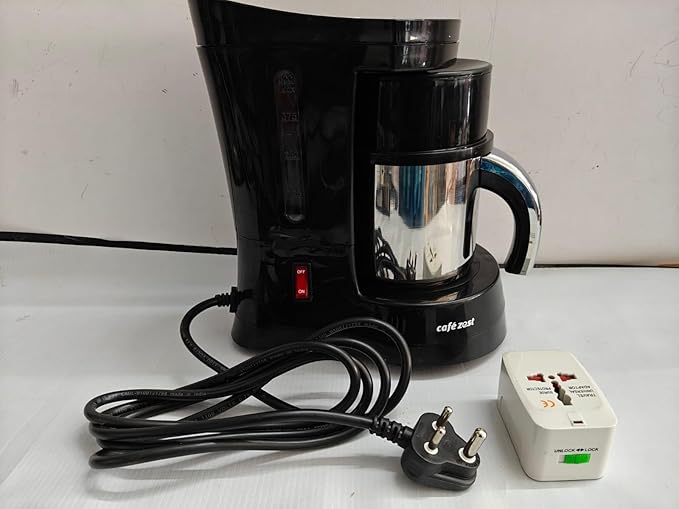 Cafe Zest Drip Coffee Maker| 450W Coffee Machine for Home | 500ml Capacity | Black