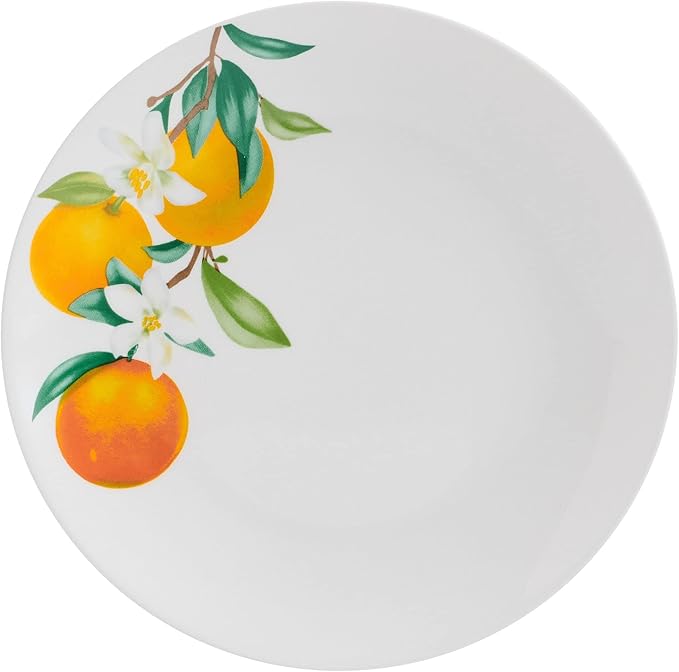 Studio Nova Oranges 12 Piece Dinnerware Set Service for 4 White