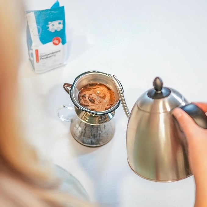 Quell Reusable Coffee Filter for Kalita 185 Pour Over Coffee Drippers and OXO 8 Cup Single Serve Coffee Makers: Stainless Steel Alternative - Brew Without Paper