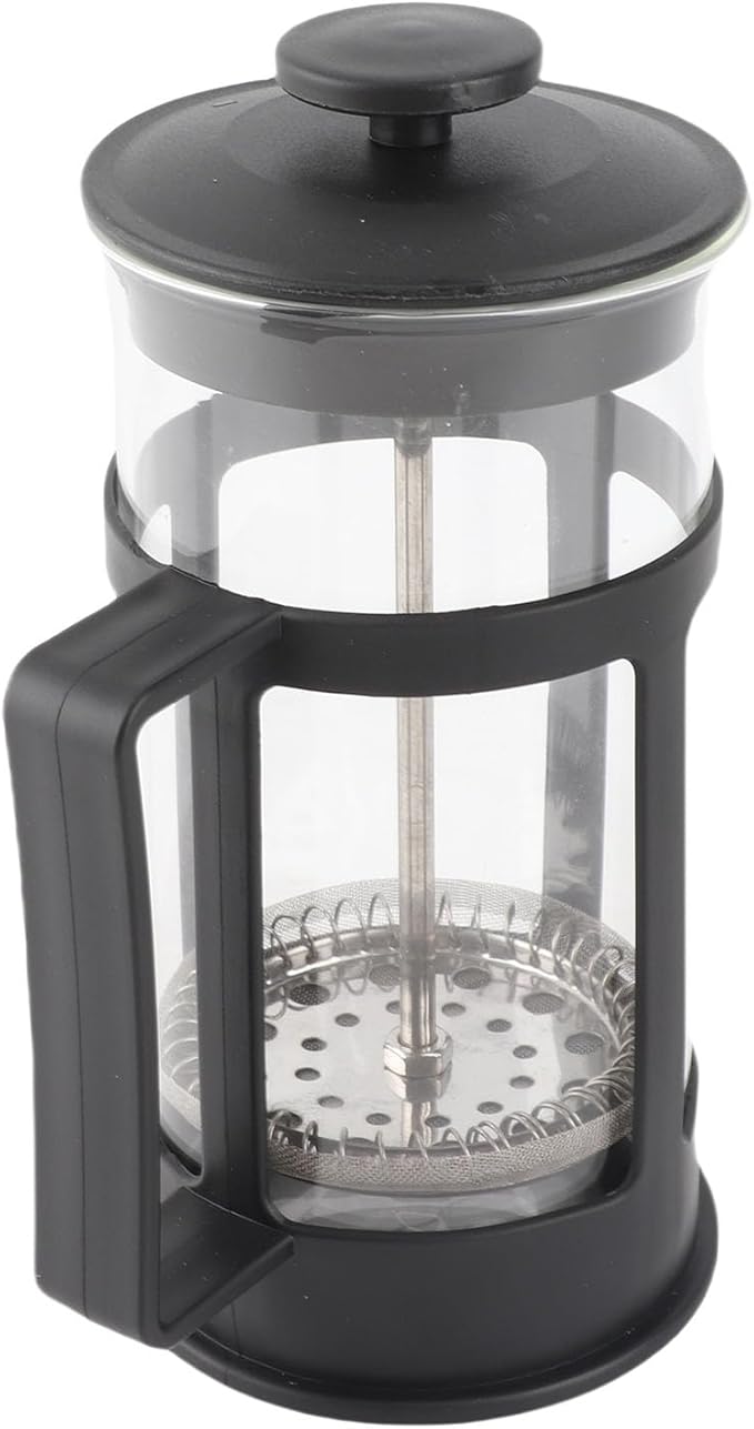 CHICIRIS French Press Coffee Maker 350ml Glass French Press Teapot Stainless Steel Construction for Coffee Lovers Home Office