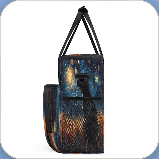 Galaxy Animal Cat Coffee Maker Carrying Bag for Keurig K-Mini or K-Mini Plus Storage Portable Coffee Maker Travel Bag