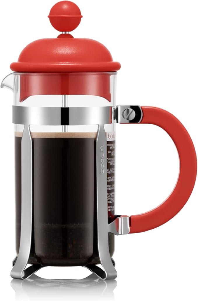 Bodum 1913-04 CAFFETTIERA French press coffee maker with plastic lid 3 cups 0.35 l stainless steel