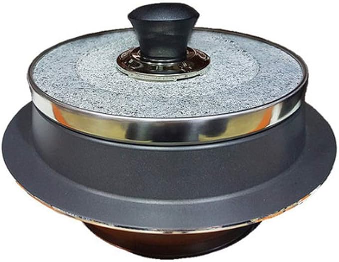 KITCHEN ART Non-stic Traditional Stone Rice Cooker Cauldron Multi Cooker 19cm NurungjiCrust of Overcooked Scorched Rice Korea