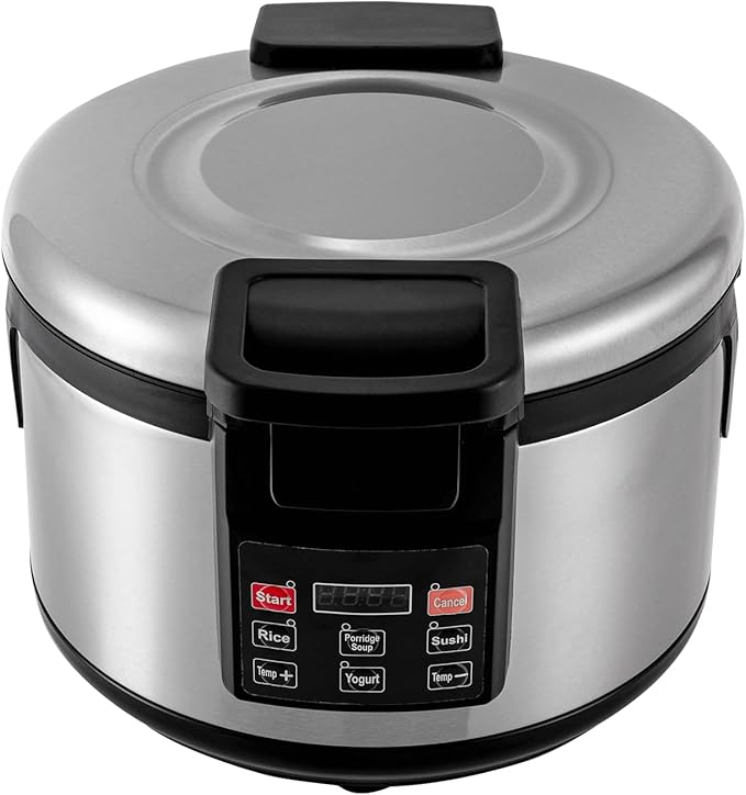 LYNICESHOP Electric Rice Warmer Commercial Rice Warmer Stainless Steel Electric Rice Soup Warmer Rice Warmer with Inner Pot Non-Stick Insert Pot-19 L/20QT Warm Function only not a Cooker
