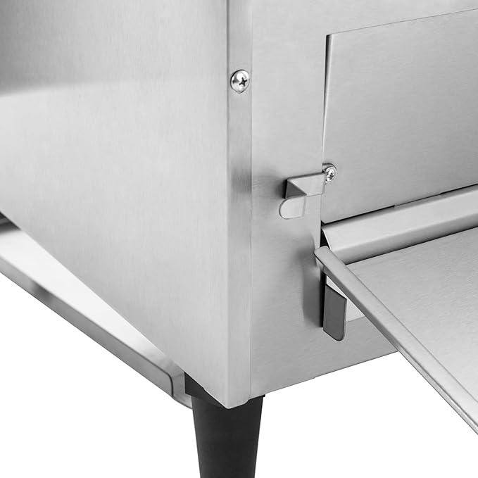 Commercial Conveyor Toaster 450 Slices/Hour 2400W Heavy Duty Industrial Stainless Steel Electric Restaurant Commercial Toaster with Handle&ampDouble Heating Tubes for Home Restaurants