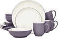 Noritake Colorwave Plum 16-Piece Coupe Dinnerware Set Service For 4
