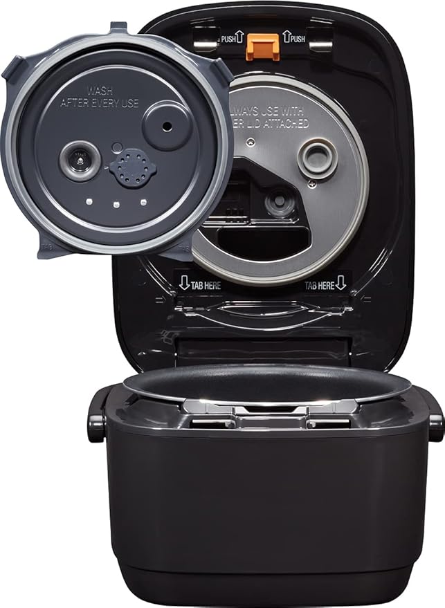 Zojirushi NW-JEC18BA Pressure Induction Heating (IH) Rice Cooker &amp Warmer 10-Cup Made in Japan &amp CV-JAC50XB VE Hybrid Water Boiler &amp Warmer 5.0 Liter Stainless Black Made in Japan