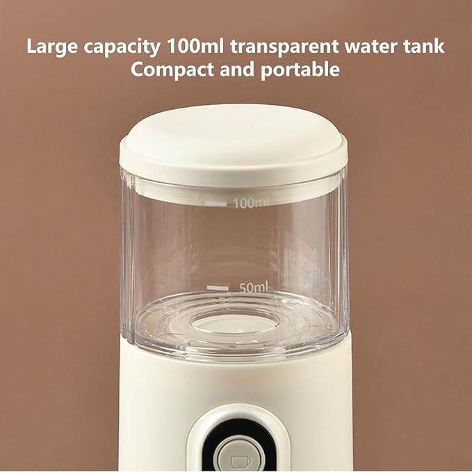 Portable Electric Espresso Machine Rechargeable Travel Coffee Maker Handheld Car Coffee Maker for Camping Hiking Office Powder and Capsules Compartment (Beige)