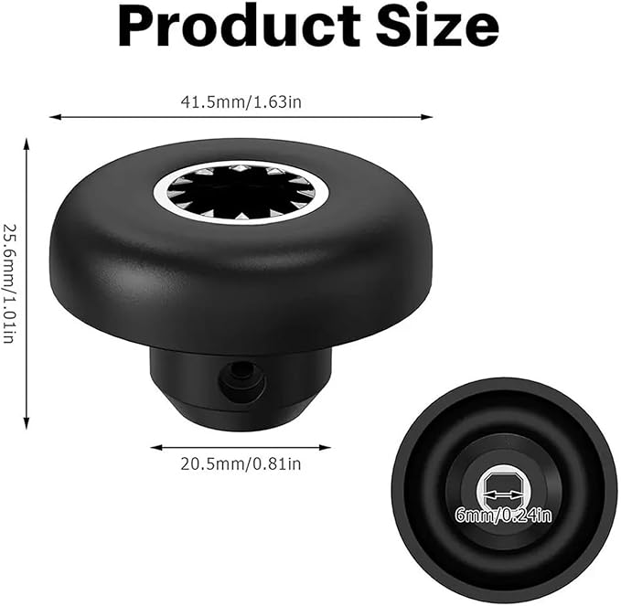 1Set Mushroom Head Connector Blender Drive Socket With Wrench Screw Universal Spare PartsCompatible For Vitamix Black