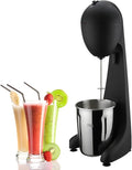 Electric Milkshake Mixer Maker Classic Milkshake Machine 2 Speed Automatic Milk Shake Mixer Drink Mixer with Stainless Steel Milkshake Mixing Cup for Cafes/Shakes/Bars Black
