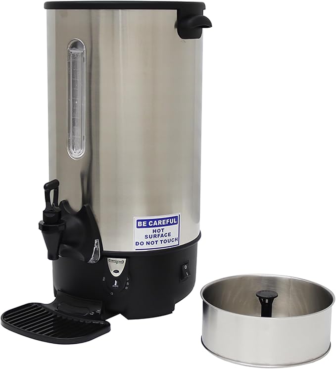 110V Boiling Water Machine 15.4L Hot Coffee Dispenser Coffee Bucket Built-in with Stainless Steel Inner Tank 1500W