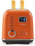 BUYDEEM DT730 Motorized Toaster 2-Slice Smart Digital Leverless Toaster with LCD Countdown Timer 9-Shade Settings for Toast Bagels Waffles Muffins