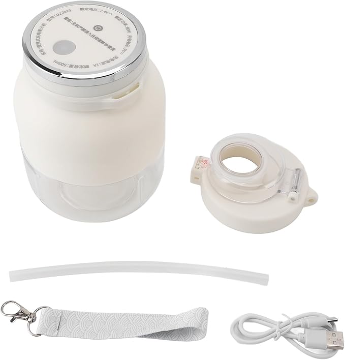 Focket Personal Size Blender 500ml 6 Blades Portable Blender with USB Rechargeable for Travel Office Gym Beatmie Maker