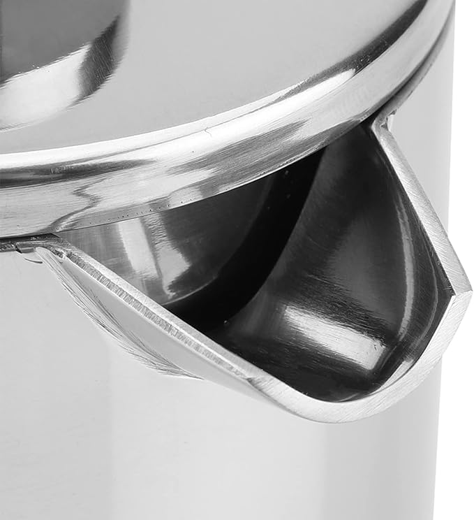 Stainless Steel Coffee Maker French Press Tea Pot with Filter Double Walled Insulation Kitchen Addition Pouring Office Home Silver (1000ML)