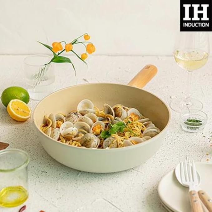 Neoflam FIKA Cookware Set - 9 Frypan 10 Wok Non-Stick Ceramic Coated Pans