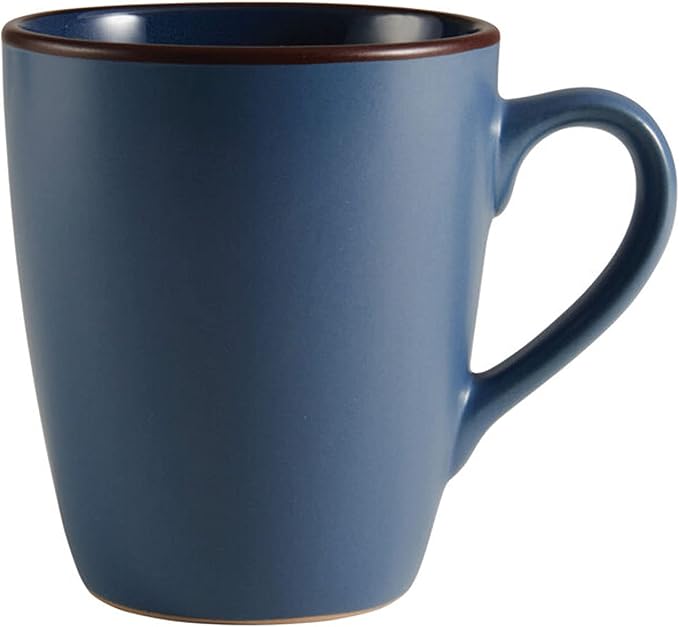 Pfaltzgraff Pierce Blue 16-Piece Dinnerware Set - Durable Stoneware Service for 4 with Unique Reactive Glaze - Includes Plates Bowls Mugs - Dishwasher Safe &amp Microwave Safe for Everyday Dining