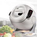 Electric Self Stirring Pot Automatic Cooking Machine 1000W 6L Automatic Pot Stirrer for Cooking 360° Rotating Stir Fry Machine Multi-Function Kitchen Robot for Stewing &amp Frying (White)