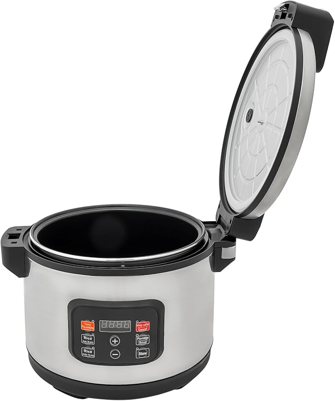 Rice Cooker 60 Cup (Cooked) Professional 13L/13.8Qt Digital Rice Cooker Commercial Extra Large Multifunctional Rice Steamer Stainless Steel Electric Fast Cooking Cooker Pot