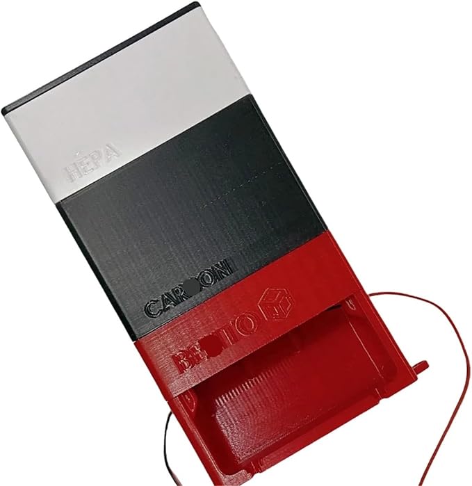for BentoBox V2.0 Activated Carbon Filter for Bento Box 2 Stage Filter with HEPA and Activated Carbon 3D Printer Accessories(White Black red)