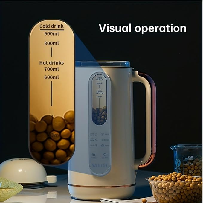 8 in 1 Soy Milk Maker &amp Nut Milk Maker Machine32oz Homemade Soy Almond Oat Coconut Juice &amp Porridge Maker Plant Milk MakerDelay Start Keep Warm Boil Water Self-Cleaning Cream Easy