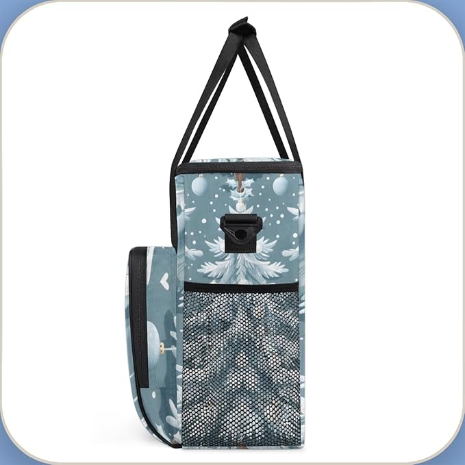 Graffiti Tree Christmas Coffee Maker Carrying Bag Travel Storage Bag Compatible with K-Mini or K-Mini Plus Single Serve Coffee Brewer Carrying Case with Multiple Pockets &amp Shoulder Strap