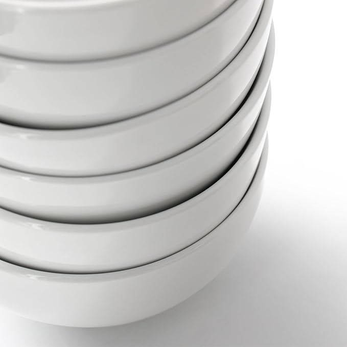 Elama Professional Kitchen 12 Piece Porcelain Dinnerware/Tableware Set (Bowl White)