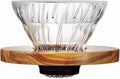 Hario V60 Glass Coffee Dripper Size 01 Olive Wood