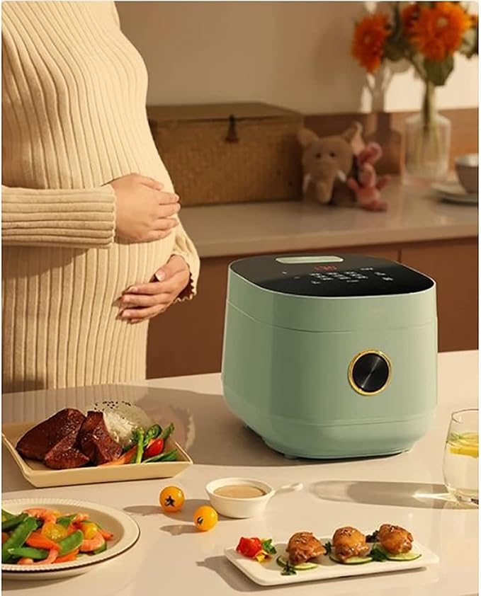 Rice Cooker&ampSteamer&ampYogurt Maker 3L Large Capacity Thickened Stainless Steel Non-Stick Liner for Family Dormitory 3 Persons Rice Cooker