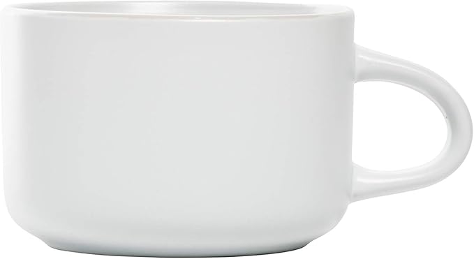 10 Strawberry Street Wazee Matte Coupe Dinnerware Pack of 16 White