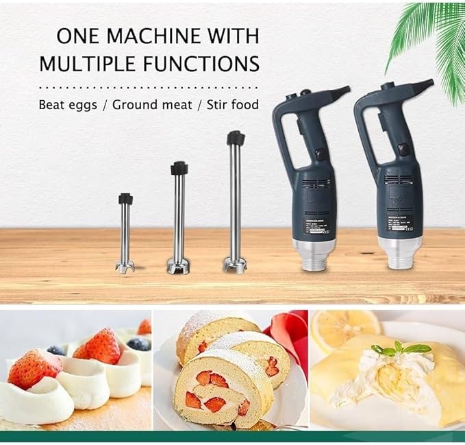 500W Commercial Immersion Blender with 500mm Stick - 500mm Stirring Rod Hand Blender Variable Speed Heavy Duty Electric Stick Blender -