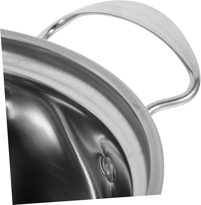 Stainless Steel Cookware Set with Stockpot Frying Pan Milk Pot and Secure Steel Handles for Resistant Kitchen Cooking
