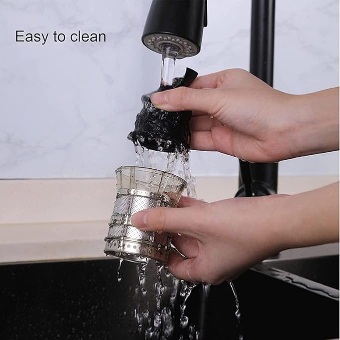 Portable Blender Automatic Small Masticating Juicer Machines Compact Slow Juicer Cold Press 120W Motor Reverse Function Higher Juice Yield