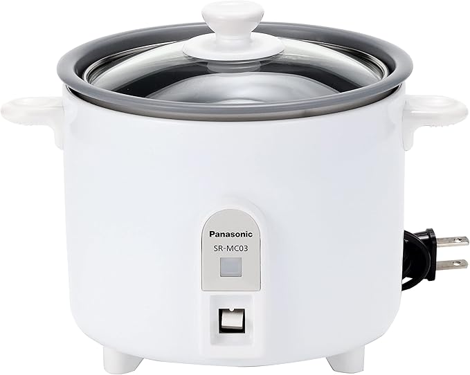 Panasonic Mini Cooker (1.5Go / 225g) SR-MC03-W (WHITE)【Japan Domestic Genuine Products】 【Ships from Japan】