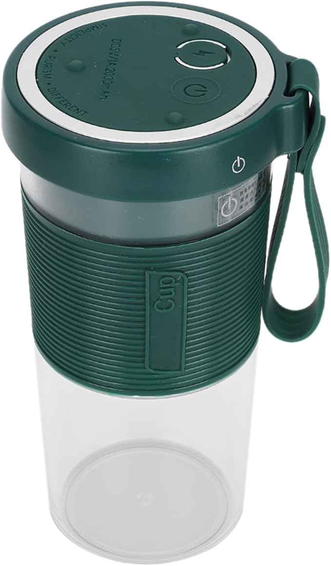Portable Electric Juicing Cup USB Rechargeable Travel Juicer 320ml Capacity with Three Leaf Cutter Head Lightweight Mixer for Home Outdoor Use Food Grade Material Safe for Baby (320ml)