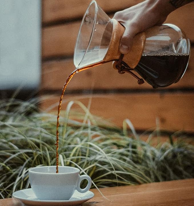 Pissente Pour Over Coffee Maker High Temperature Glass Manual Coffee Dripper Brewer Coffee Drip Brewing Pot with Stainless Steel Filter for Home Café Restaurant Camping (400ml)