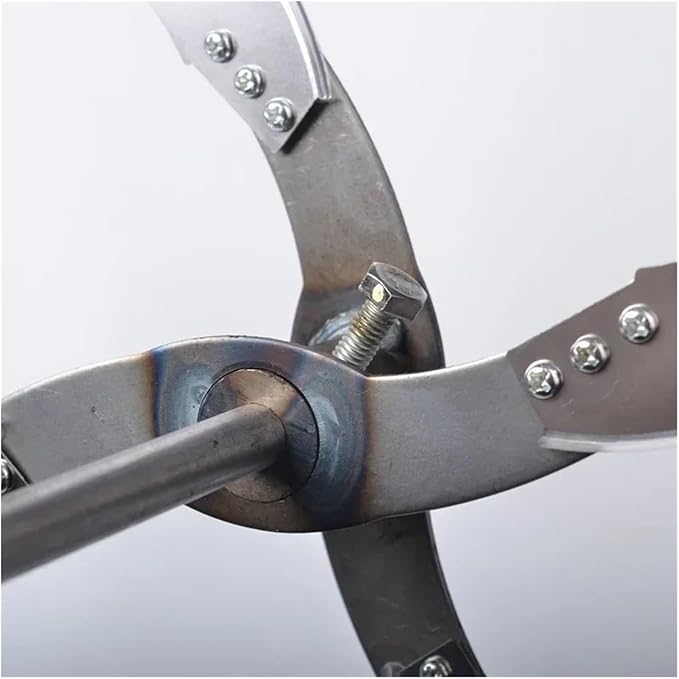 Agricultural Fruit And Vegetable Crusher 4/6 Blade Breeding Cutter Electric Drill Chopper Blade Fits Goose Chicken Feed Grass(4 bldae with Shaft)