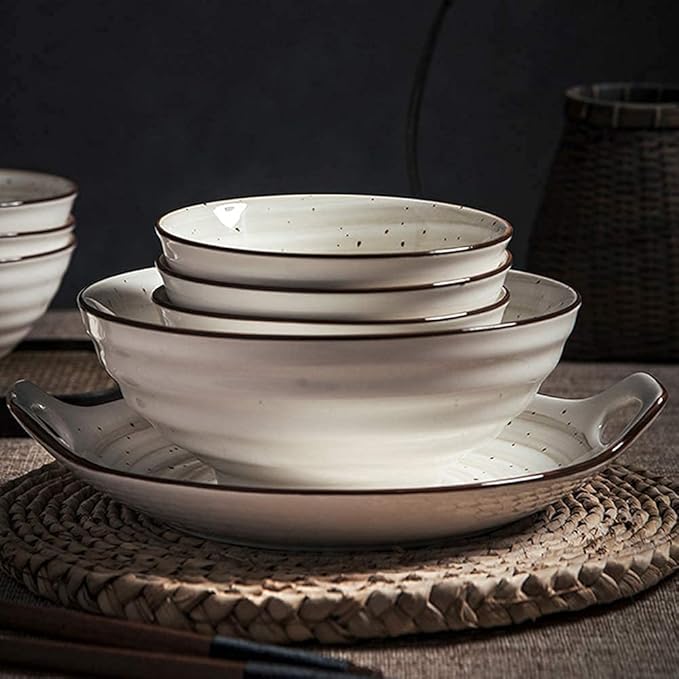 Porcelain Dinnerware Sets Plates and Bowls Sets 27 Pieces Ceramics Dinner Set Bowl/Dish/Spoon|dinnerware Set Nordic Simple Style Combinatio
