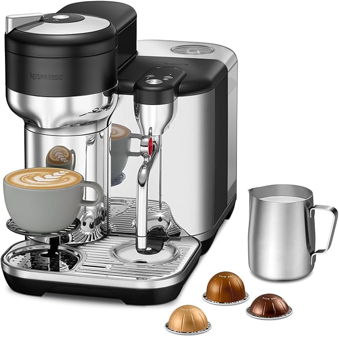 Nespresso Vertuo Creatista Coffee and Espresso Maker by Breville Black Truffle