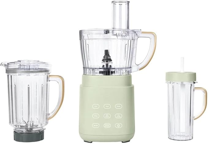 3-in-1 Kitchen System with Powerful Motor Food Processor Personal Blender &amp Multiple Functions for Smoothies (Sage Green)