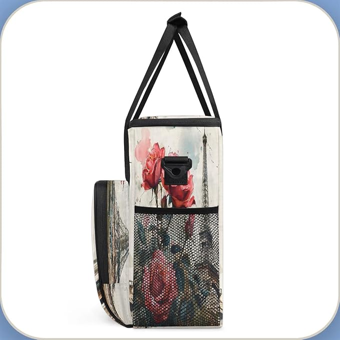 Tower Rose Coffee Maker Carrying Bag Compatible with K-Mini or K-Mini Plus Portable Single Cup Coffee Maker Case with Pockets for K Cup Pods