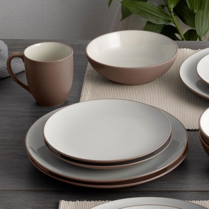 Noritake Colorwave Clay 16-Piece Coupe Dinnerware Set Service For 4