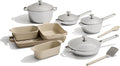 Our Place Titanium Pro Cookware &amp Bakeware Set | 15-Piece Non-toxic Nonstick Kitchenware with Titanium Always Pan Pro Perfect Pot Pro Minis &amp Ceramic Bakeware with Stovetop Griddle | Steam